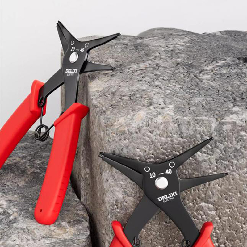 2-in-1 Snap Ring Pliers - Internal & External Retaining Circlip Pliers | 140mm High Carbon Steel | Non-Slip Tip | No Needle Change | Industrial Grade