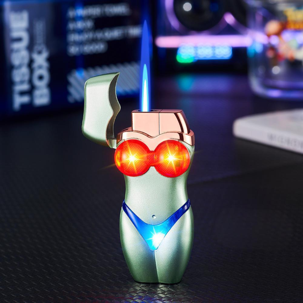 Glowing 3D Figure Lighter - Features a cool feminine silhouette design that lights up.