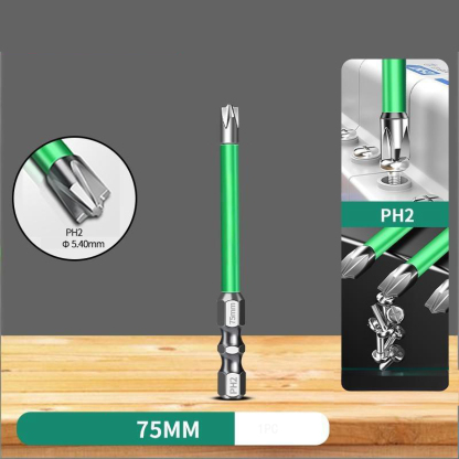 PZ (Pozidriv) Magnetic Screwdriver Bits for Electricians - Anti-Slip, Rust-Resistant, High-Torque Electric Screwdriver Tool for Switches, Sockets & Circuit Breakers