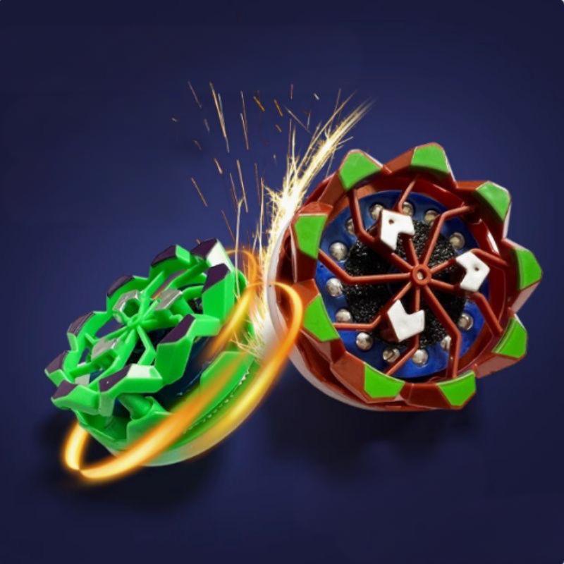 Handheld spinning firework top