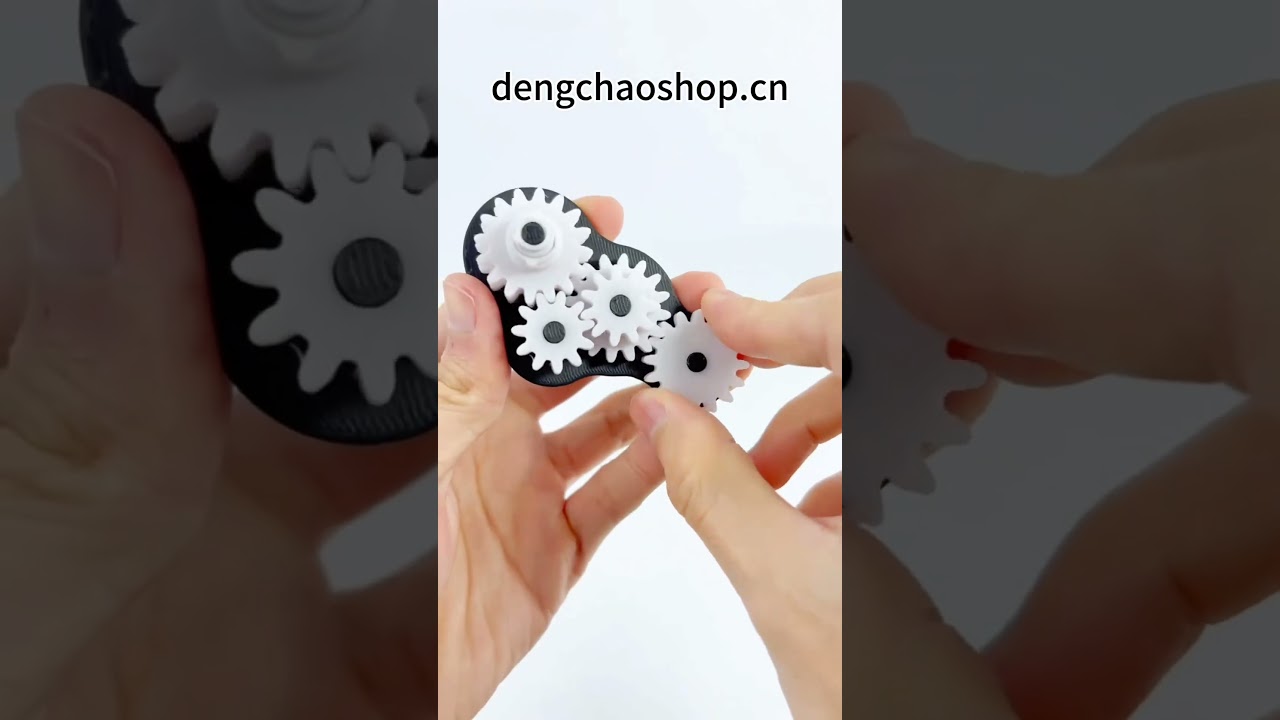 3D Printed Rotating Gears Dynamic Fidget Toy