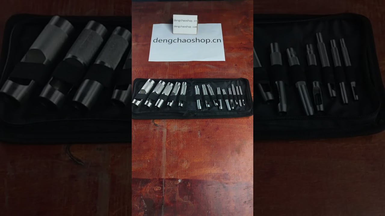 Professional-Grade High-Carbon Steel Belt Punch & Hole Punch Set – Multi-Size Kits (2.5–25mm) for Industrial Gaskets, Rubber Parts, Plastic Sheets, Leather Craft, and Mechanical Seals | Heavy-Duty Repair & Manufacturing Tool