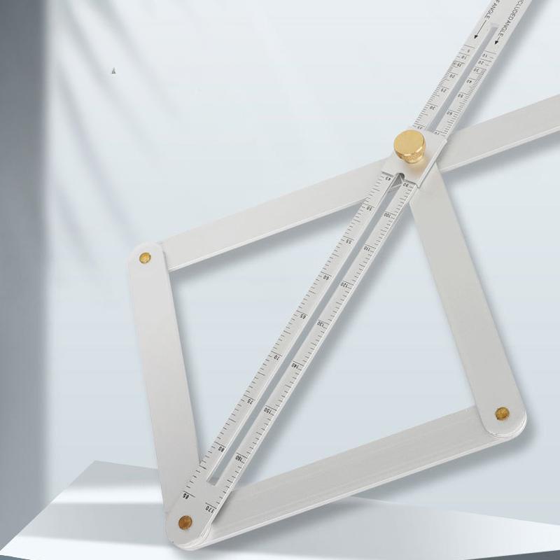 Multi-Function Angle Ruler - Thickened Alloy Woodworking Tool for Door/Window/Ceiling & Inside/Outside Corner Measurement