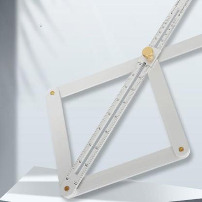 Multi-Function Angle Ruler - Thickened Alloy Woodworking Tool for Door/Window/Ceiling & Inside/Outside Corner Measurement