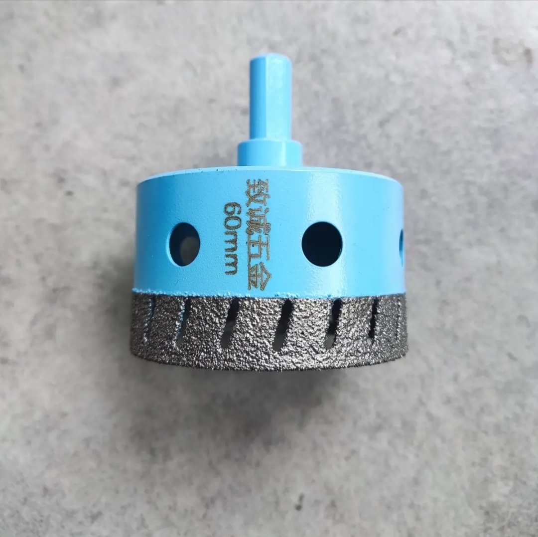 Angle Grinder Dry Drill Hole Cutter - Diamond Grit, No Water Needed, for Tile, Porcelain, Marble, Granite & Glass