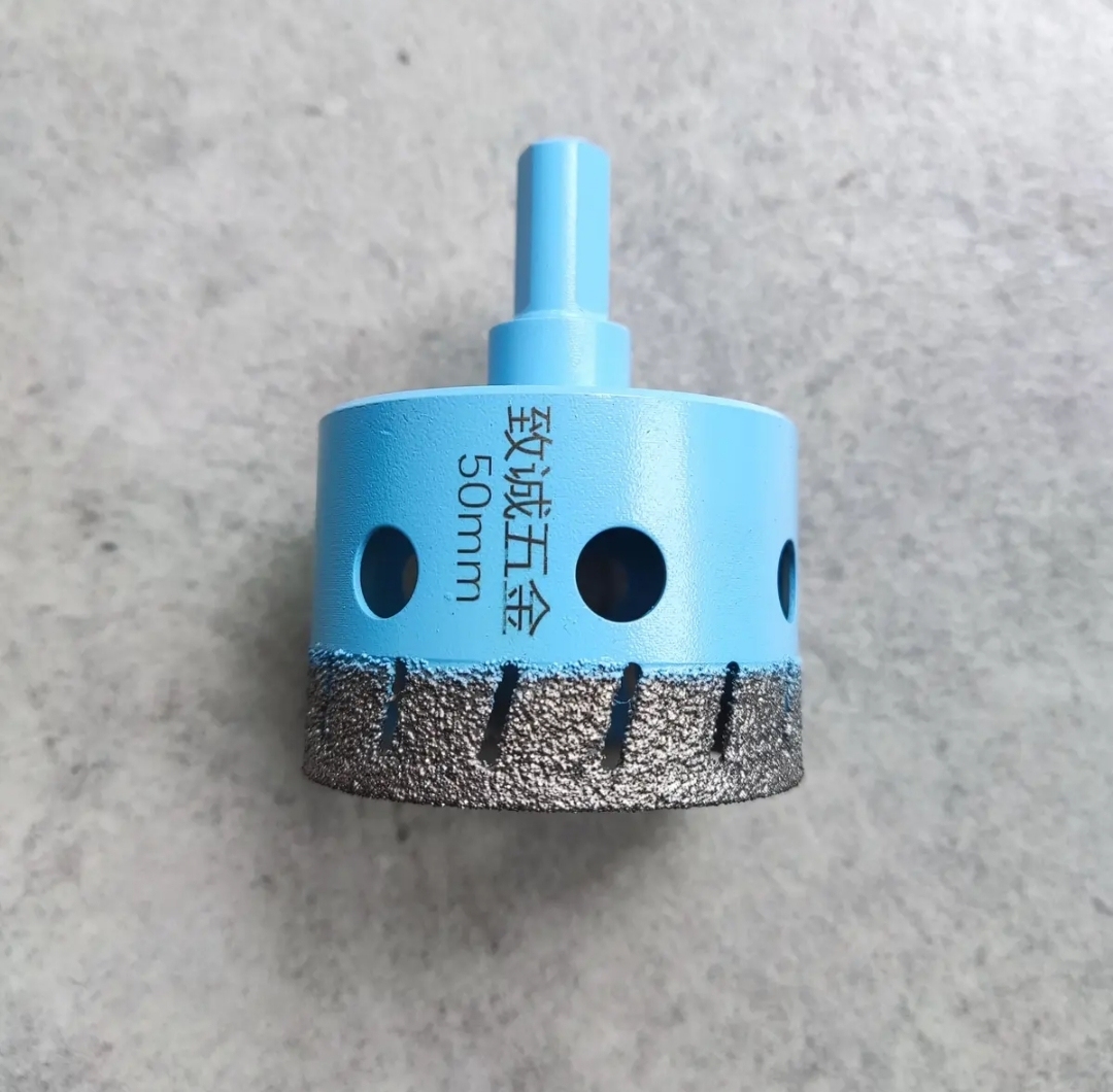 Angle Grinder Dry Drill Hole Cutter - Diamond Grit, No Water Needed, for Tile, Porcelain, Marble, Granite & Glass