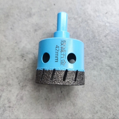 Angle Grinder Dry Drill Hole Cutter - Diamond Grit, No Water Needed, for Tile, Porcelain, Marble, Granite & Glass