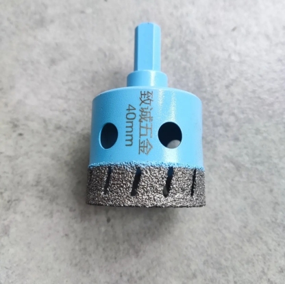 Angle Grinder Dry Drill Hole Cutter - Diamond Grit, No Water Needed, for Tile, Porcelain, Marble, Granite & Glass