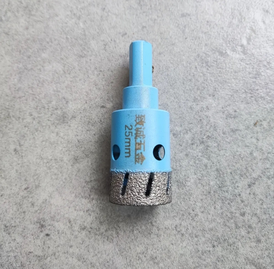 Angle Grinder Dry Drill Hole Cutter - Diamond Grit, No Water Needed, for Tile, Porcelain, Marble, Granite & Glass