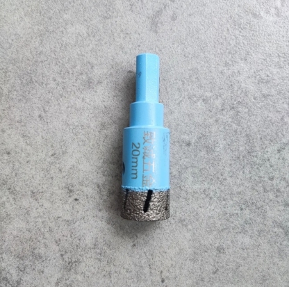 Angle Grinder Dry Drill Hole Cutter - Diamond Grit, No Water Needed, for Tile, Porcelain, Marble, Granite & Glass