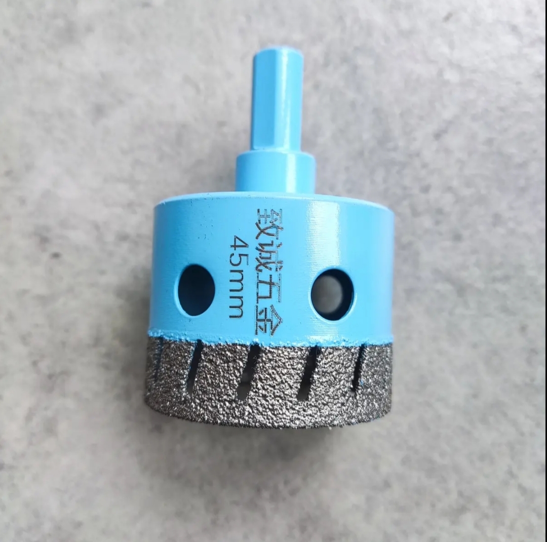 Angle Grinder Dry Drill Hole Cutter - Diamond Grit, No Water Needed, for Tile, Porcelain, Marble, Granite & Glass