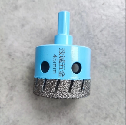 Angle Grinder Dry Drill Hole Cutter - Diamond Grit, No Water Needed, for Tile, Porcelain, Marble, Granite & Glass