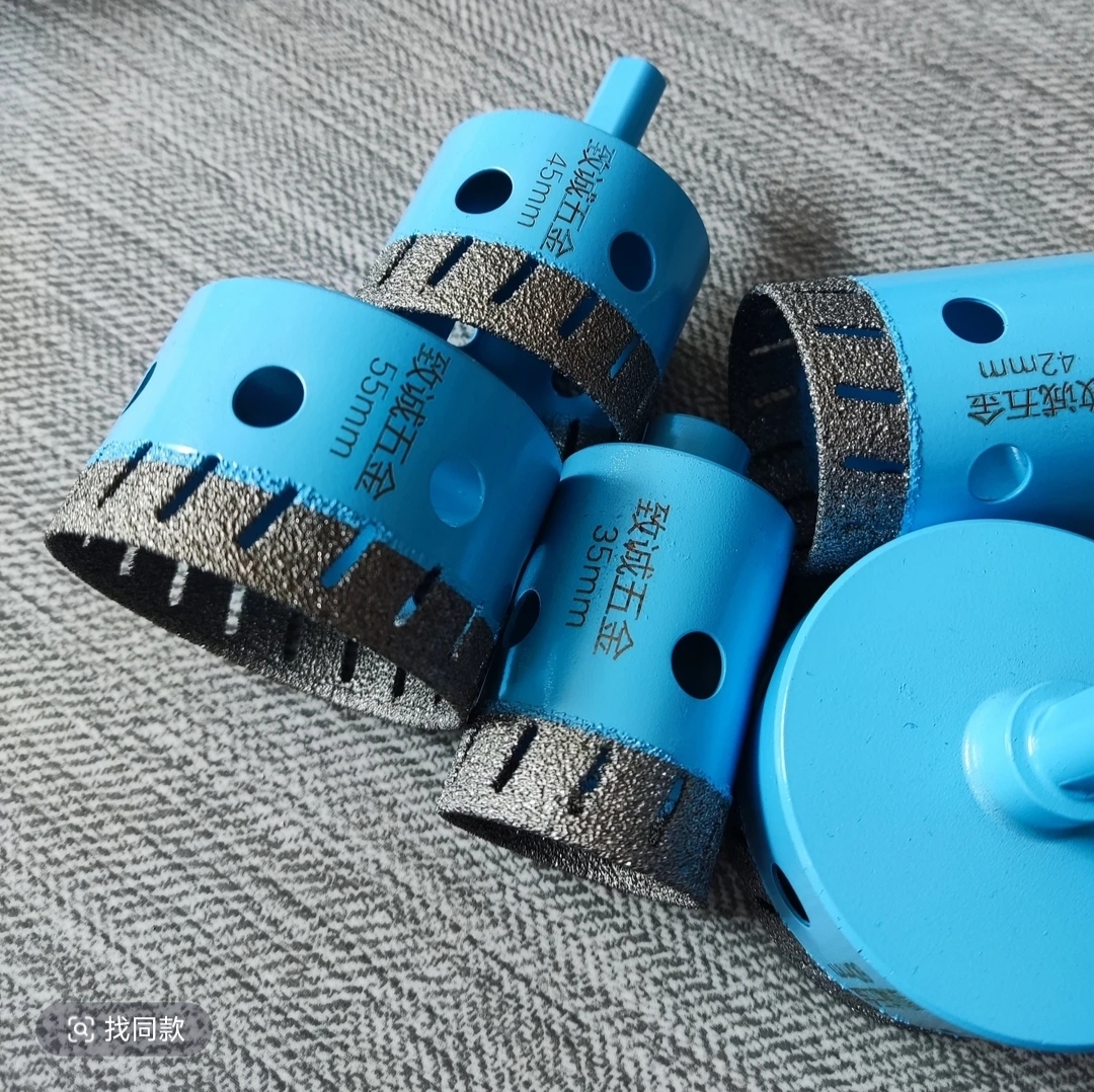 Angle Grinder Dry Drill Hole Cutter - Diamond Grit, No Water Needed, for Tile, Porcelain, Marble, Granite & Glass