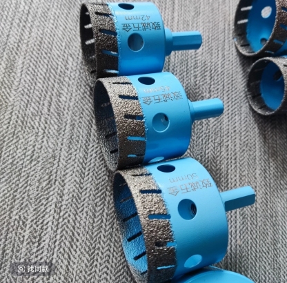 Angle Grinder Dry Drill Hole Cutter - Diamond Grit, No Water Needed, for Tile, Porcelain, Marble, Granite & Glass