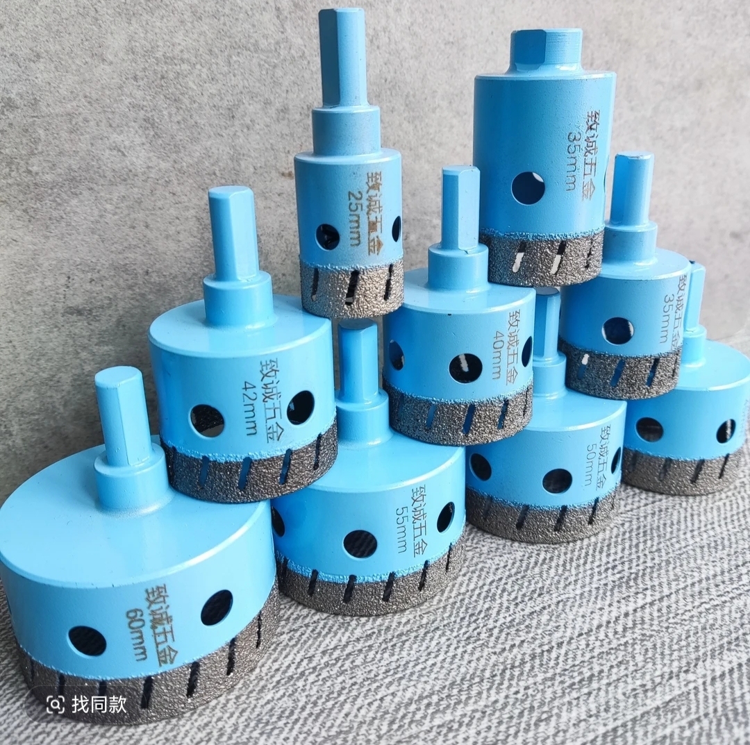 Angle Grinder Dry Drill Hole Cutter - Diamond Grit, No Water Needed, for Tile, Porcelain, Marble, Granite & Glass