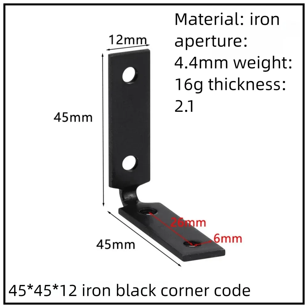 Stainless Steel Corner Bracket, 90-Degree Right Angle Connector, Reinforced L-Shaped Metal Corner Fixing Brace