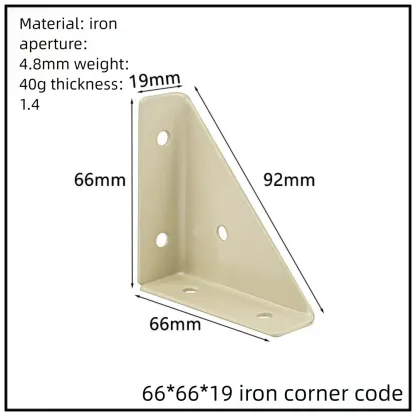 Stainless Steel Corner Bracket, 90-Degree Right Angle Connector, Reinforced L-Shaped Metal Corner Fixing Brace