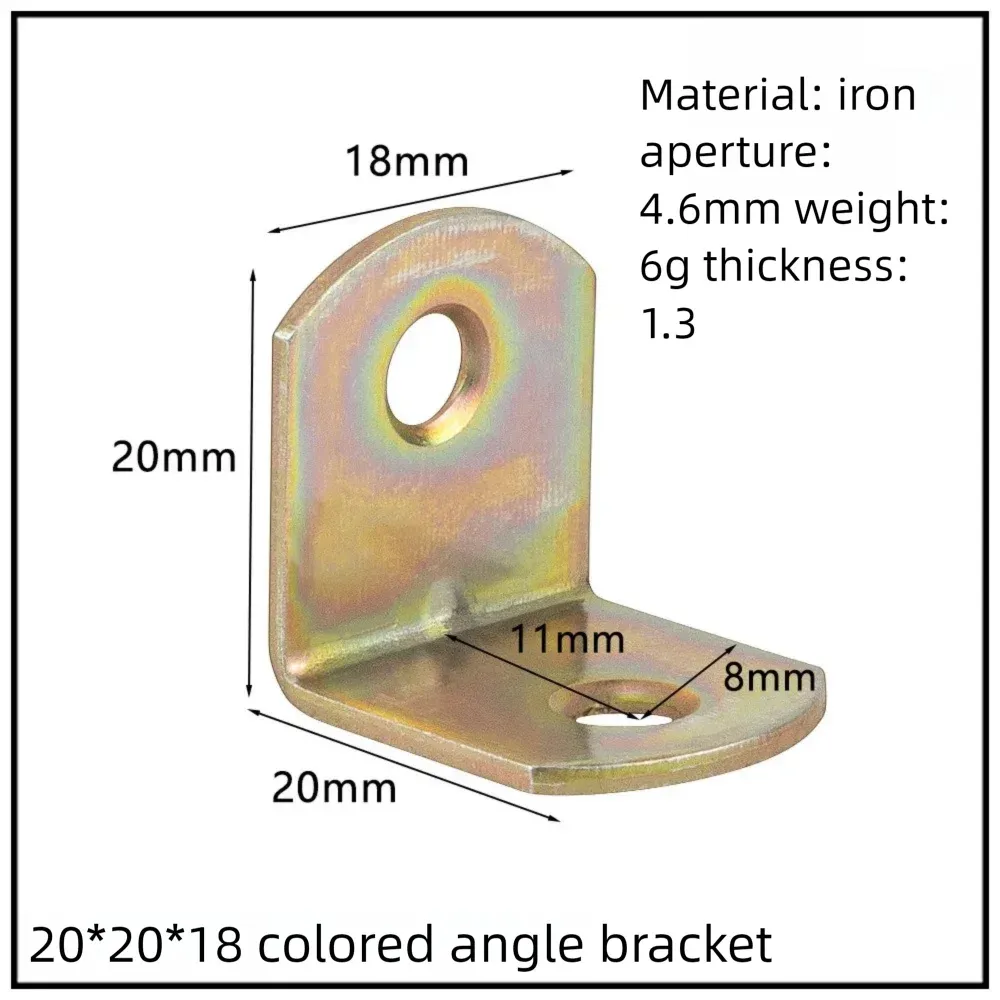Stainless Steel Corner Bracket, 90-Degree Right Angle Connector, Reinforced L-Shaped Metal Corner Fixing Brace
