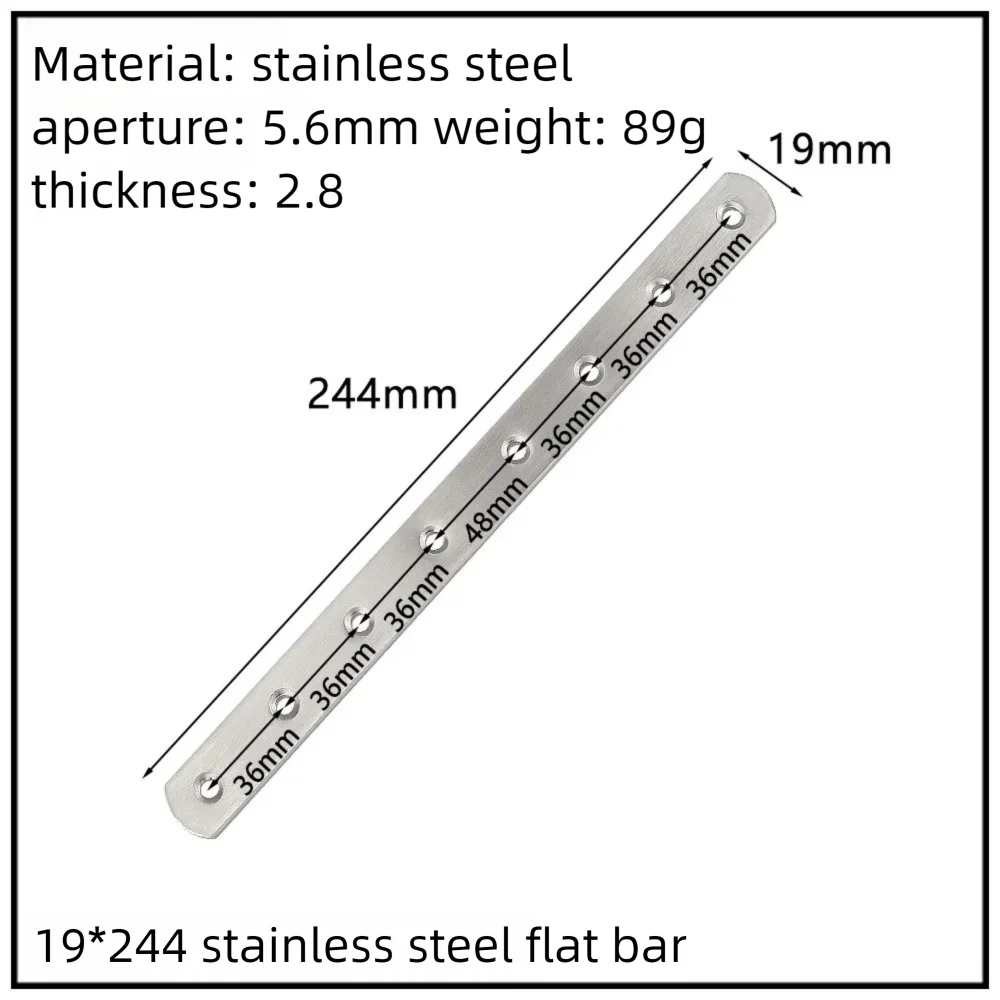 Stainless Steel Corner Bracket, 90-Degree Right Angle Connector, Reinforced L-Shaped Metal Corner Fixing Brace