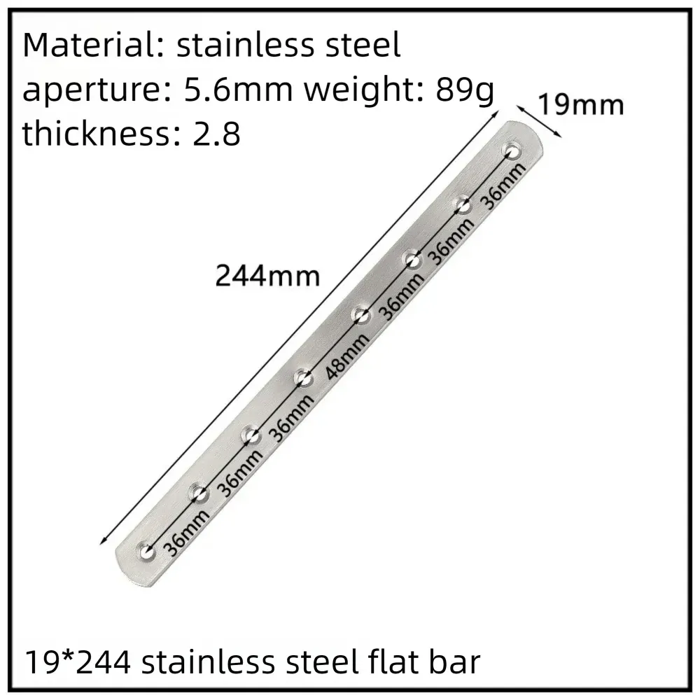 Stainless Steel Corner Bracket, 90-Degree Right Angle Connector, Reinforced L-Shaped Metal Corner Fixing Brace