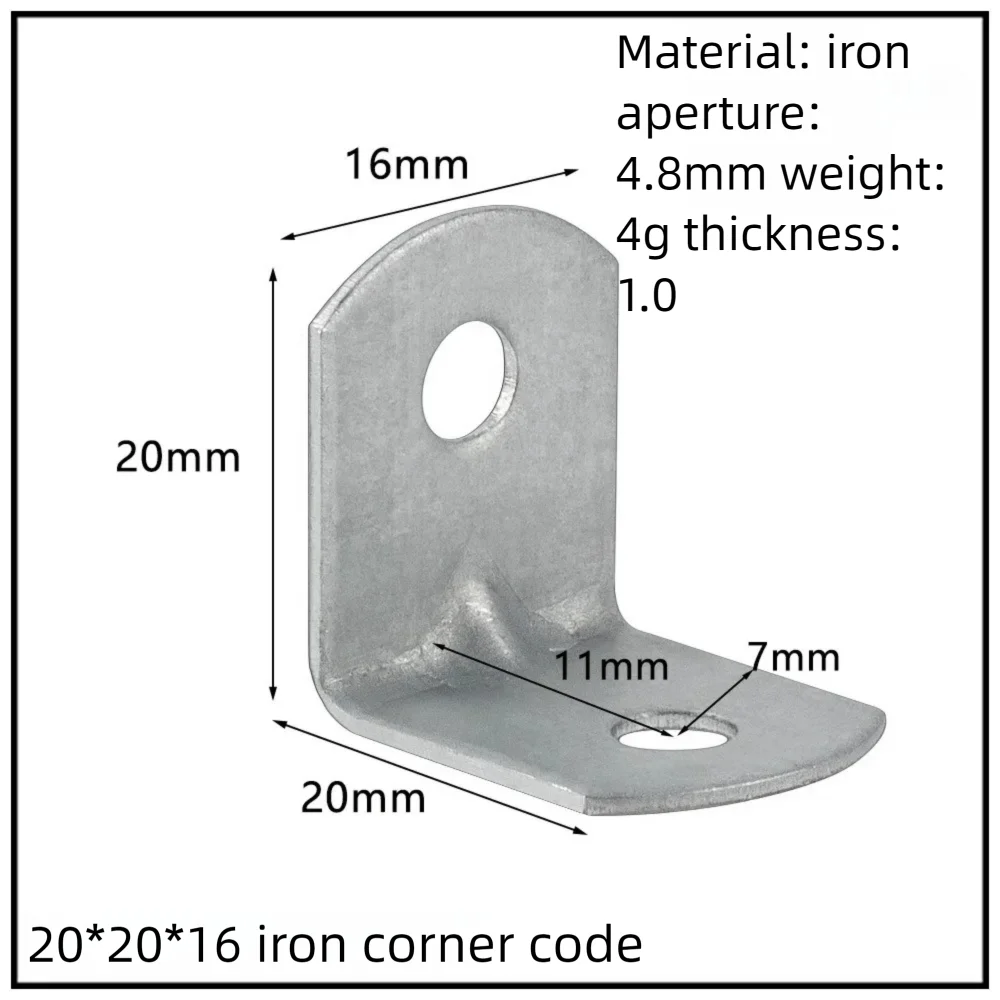 Stainless Steel Corner Bracket, 90-Degree Right Angle Connector, Reinforced L-Shaped Metal Corner Fixing Brace