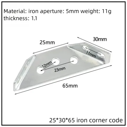 Stainless Steel Corner Bracket, 90-Degree Right Angle Connector, Reinforced L-Shaped Metal Corner Fixing Brace
