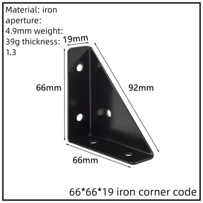 Stainless Steel Corner Bracket, 90-Degree Right Angle Connector, Reinforced L-Shaped Metal Corner Fixing Brace