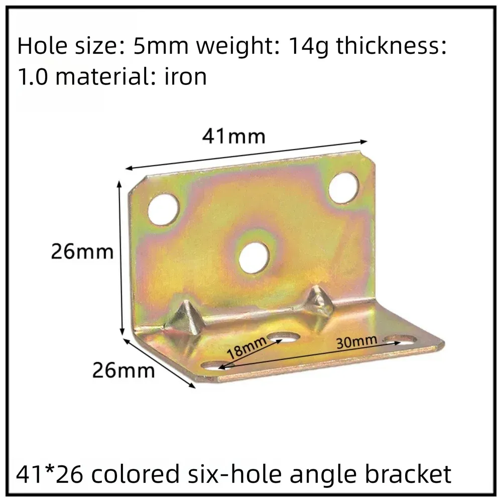Stainless Steel Corner Bracket, 90-Degree Right Angle Connector, Reinforced L-Shaped Metal Corner Fixing Brace