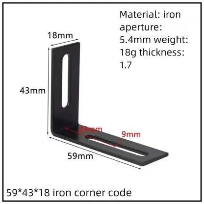 Stainless Steel Corner Bracket, 90-Degree Right Angle Connector, Reinforced L-Shaped Metal Corner Fixing Brace