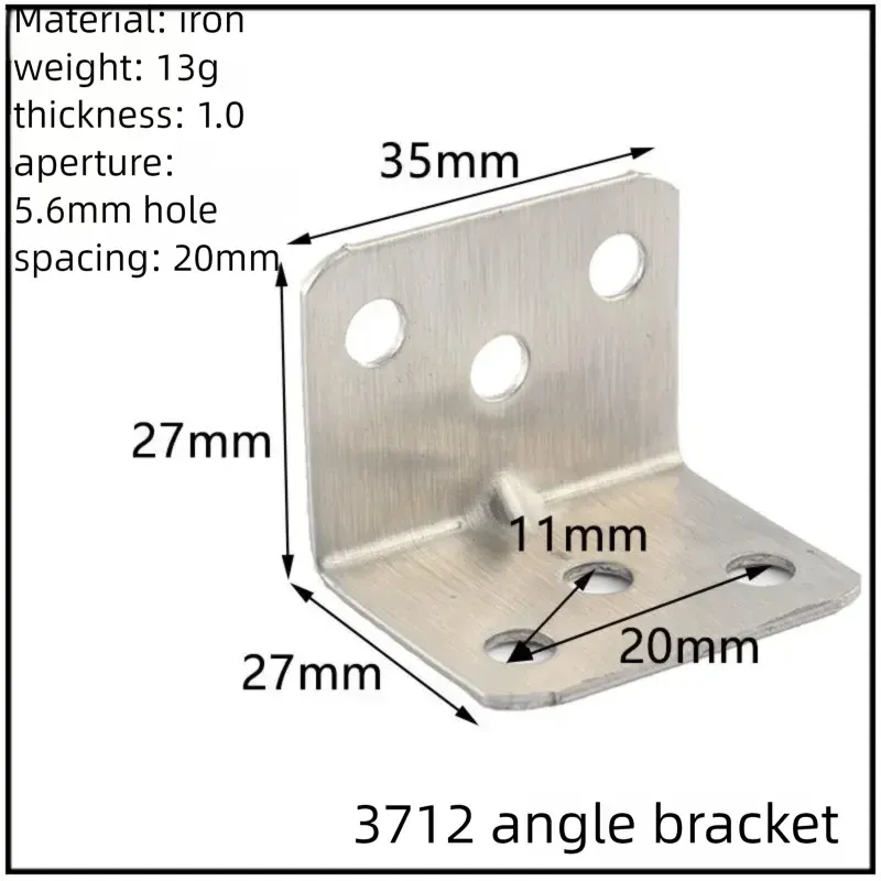Stainless Steel Corner Bracket, 90-Degree Right Angle Connector, Reinforced L-Shaped Metal Corner Fixing Brace