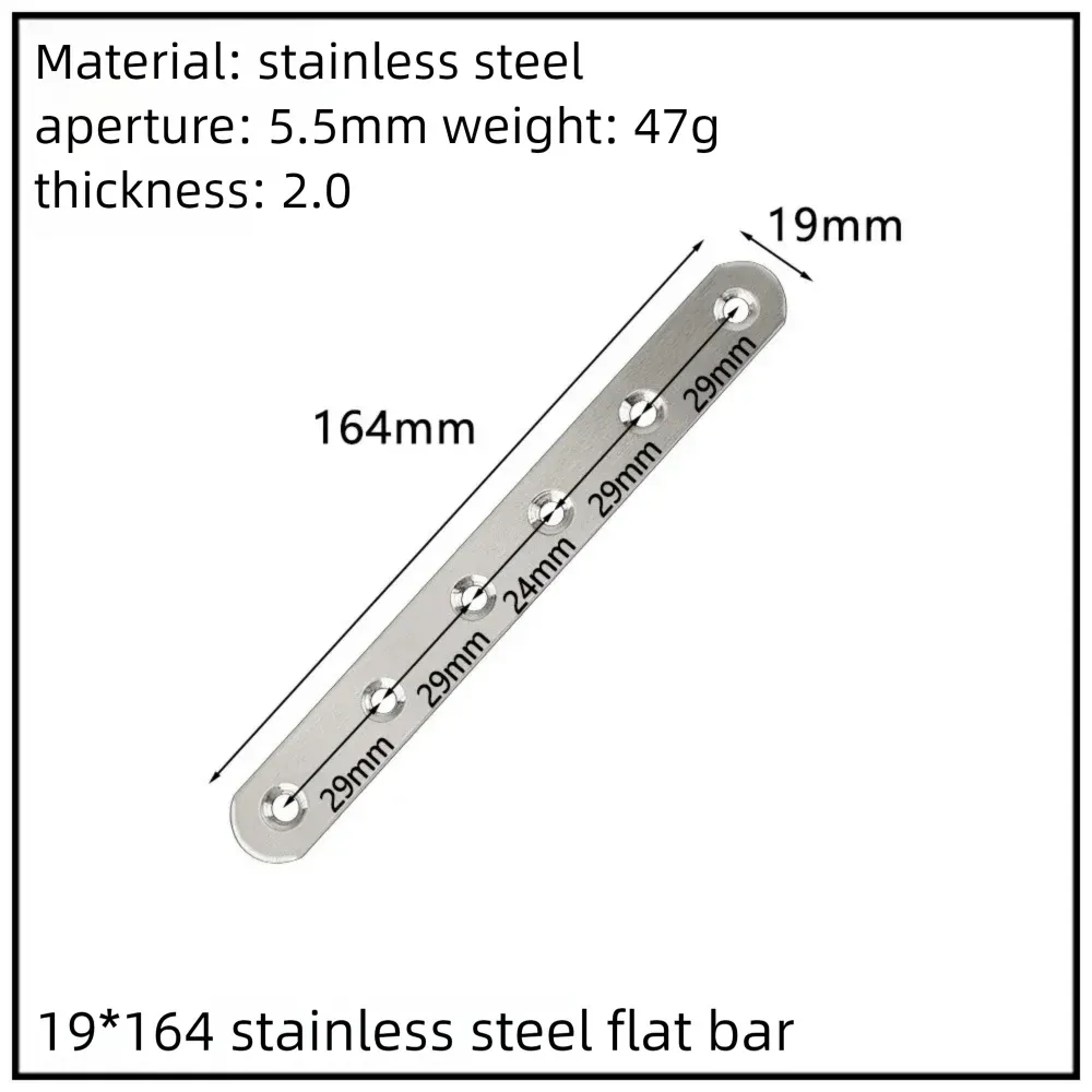 Stainless Steel Corner Bracket, 90-Degree Right Angle Connector, Reinforced L-Shaped Metal Corner Fixing Brace