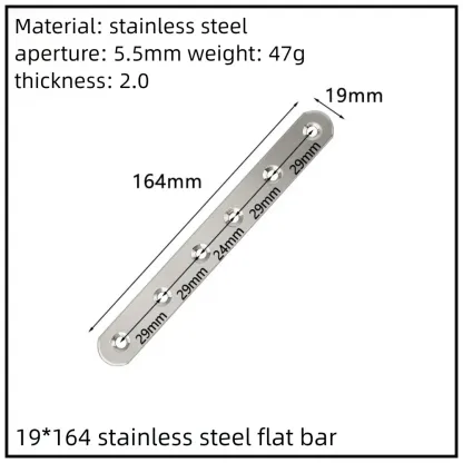 Stainless Steel Corner Bracket, 90-Degree Right Angle Connector, Reinforced L-Shaped Metal Corner Fixing Brace