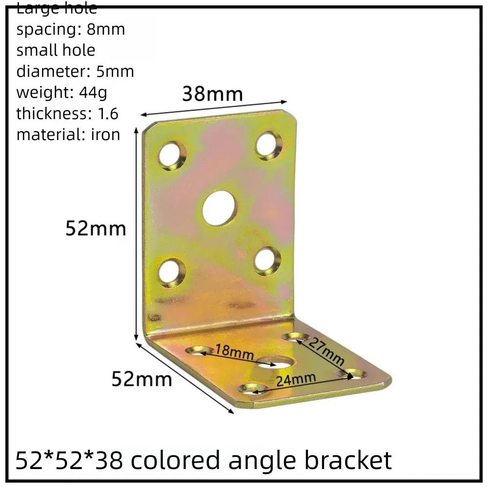 Stainless Steel Corner Bracket, 90-Degree Right Angle Connector, Reinforced L-Shaped Metal Corner Fixing Brace