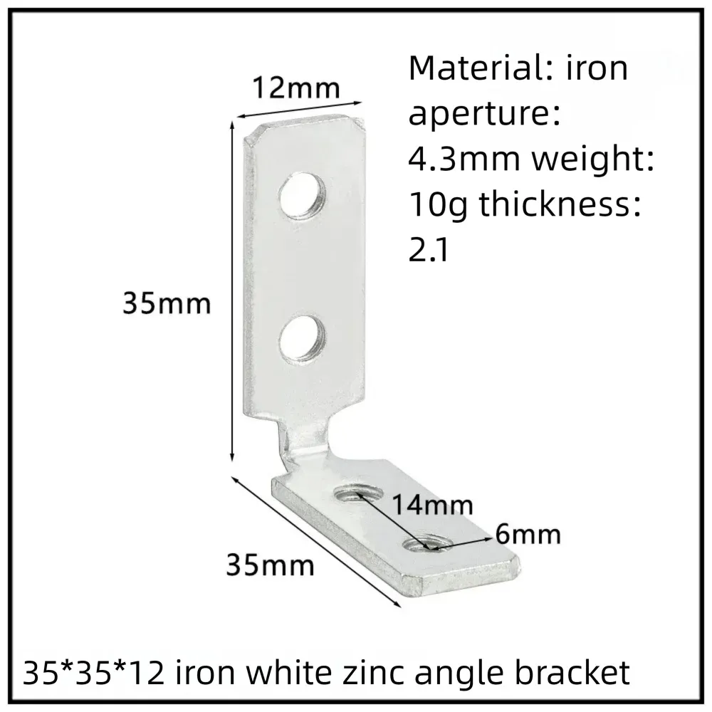 Stainless Steel Corner Bracket, 90-Degree Right Angle Connector, Reinforced L-Shaped Metal Corner Fixing Brace
