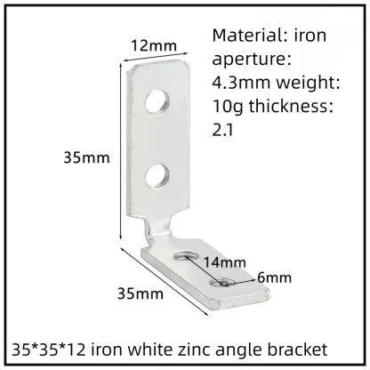 Stainless Steel Corner Bracket, 90-Degree Right Angle Connector, Reinforced L-Shaped Metal Corner Fixing Brace