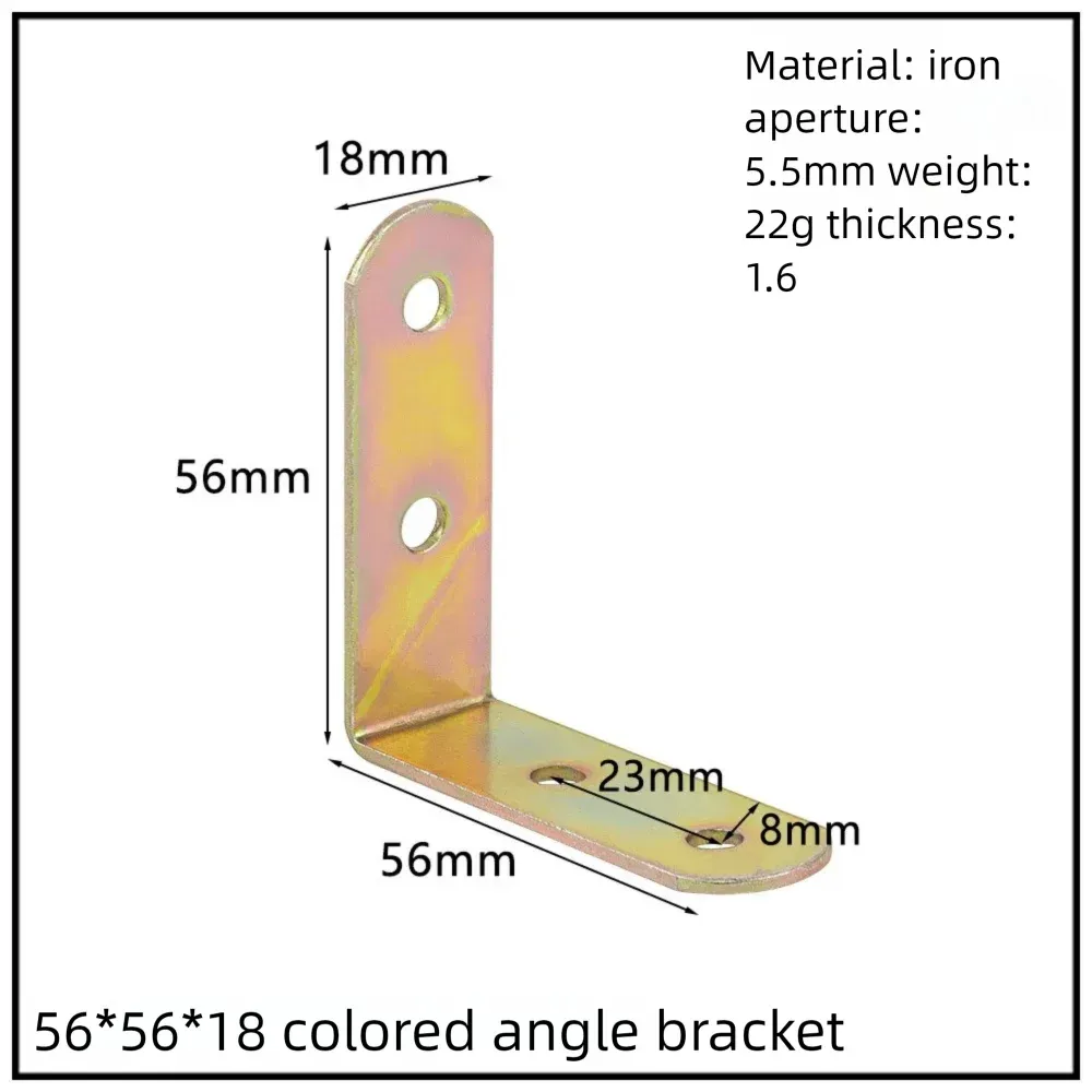 Stainless Steel Corner Bracket, 90-Degree Right Angle Connector, Reinforced L-Shaped Metal Corner Fixing Brace