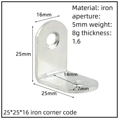 Stainless Steel Corner Bracket, 90-Degree Right Angle Connector, Reinforced L-Shaped Metal Corner Fixing Brace