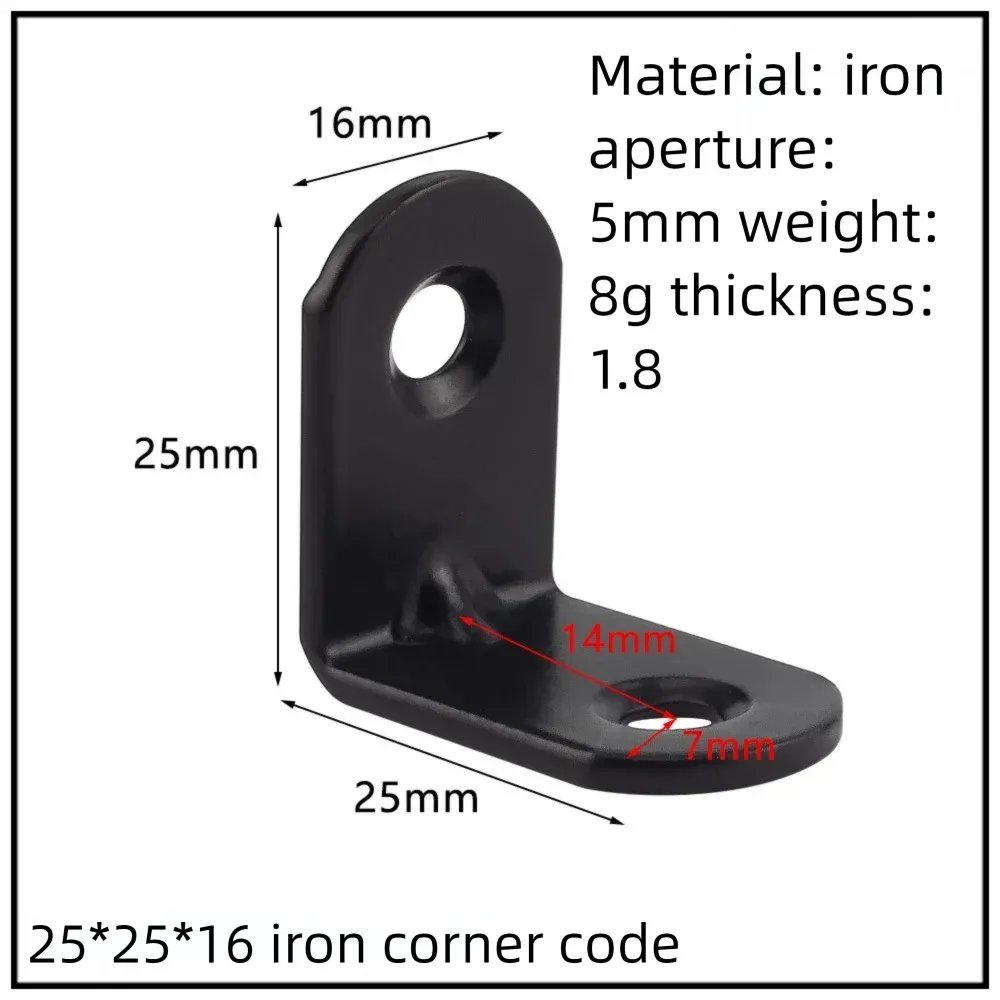 Stainless Steel Corner Bracket, 90-Degree Right Angle Connector, Reinforced L-Shaped Metal Corner Fixing Brace