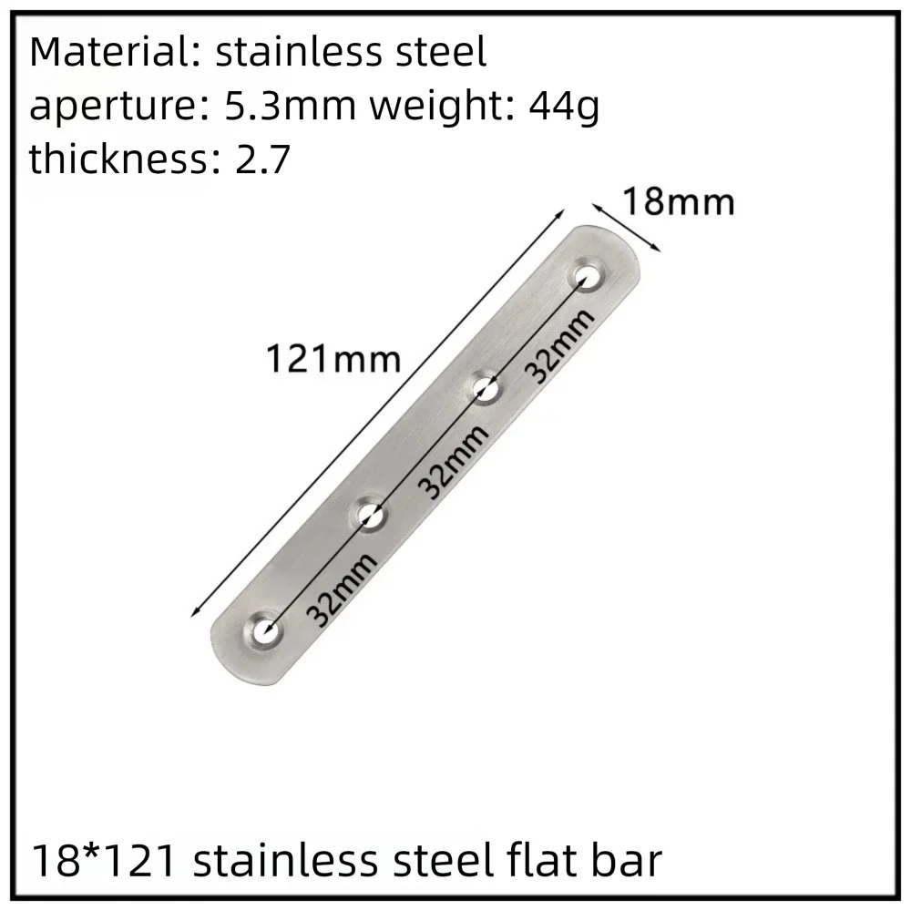 Stainless Steel Corner Bracket, 90-Degree Right Angle Connector, Reinforced L-Shaped Metal Corner Fixing Brace