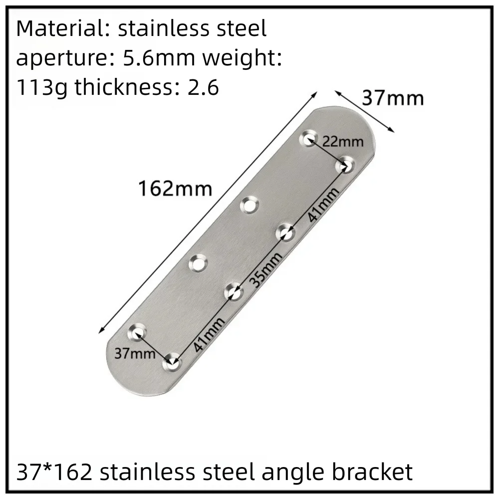 Stainless Steel Corner Bracket, 90-Degree Right Angle Connector, Reinforced L-Shaped Metal Corner Fixing Brace