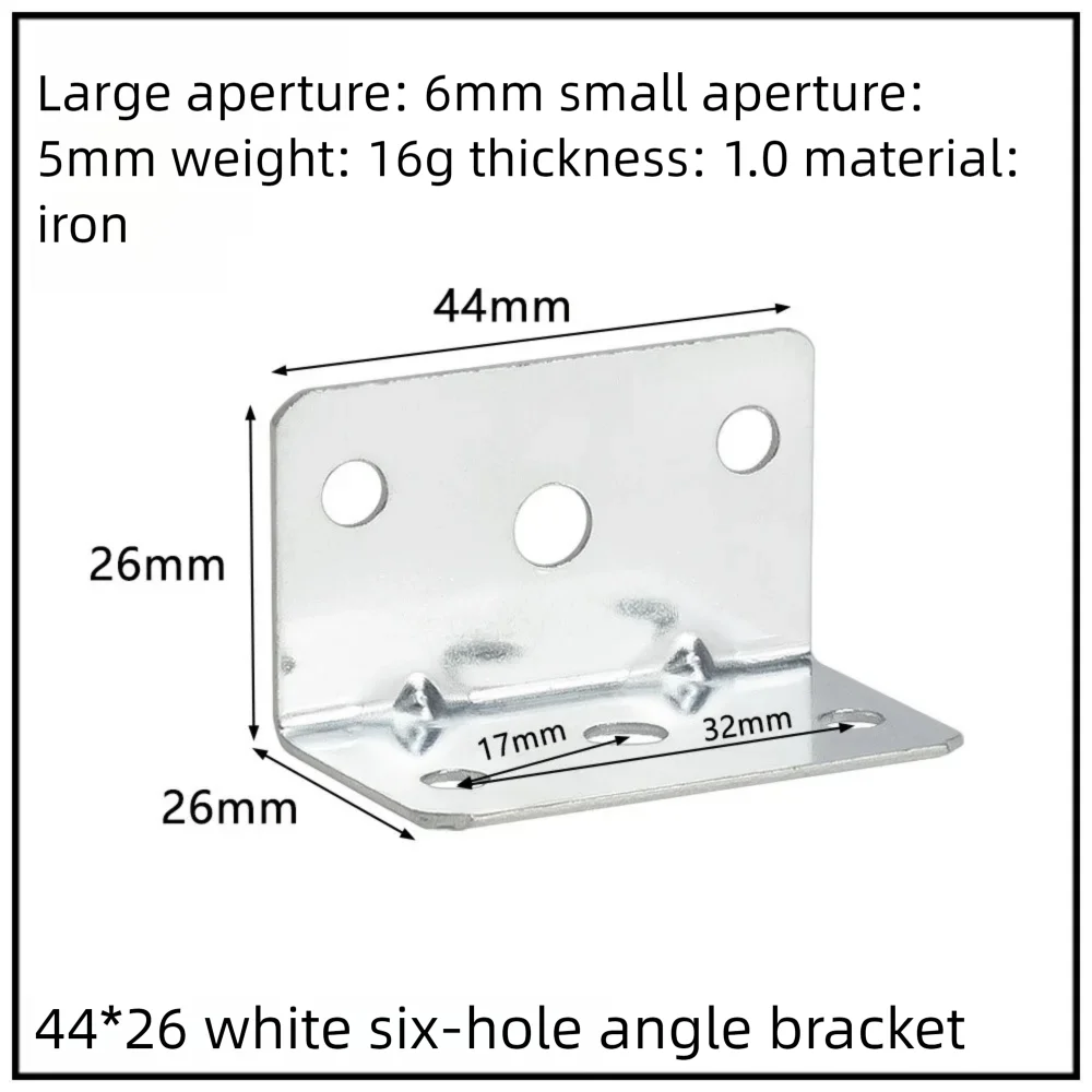 Stainless Steel Corner Bracket, 90-Degree Right Angle Connector, Reinforced L-Shaped Metal Corner Fixing Brace