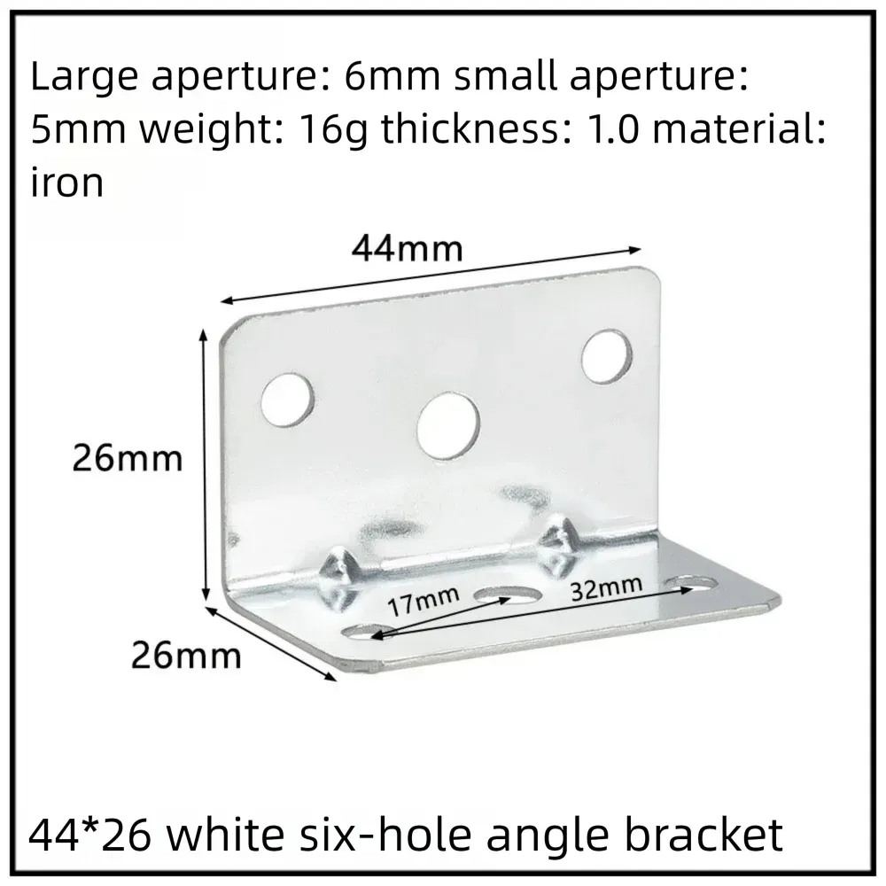 Stainless Steel Corner Bracket, 90-Degree Right Angle Connector, Reinforced L-Shaped Metal Corner Fixing Brace