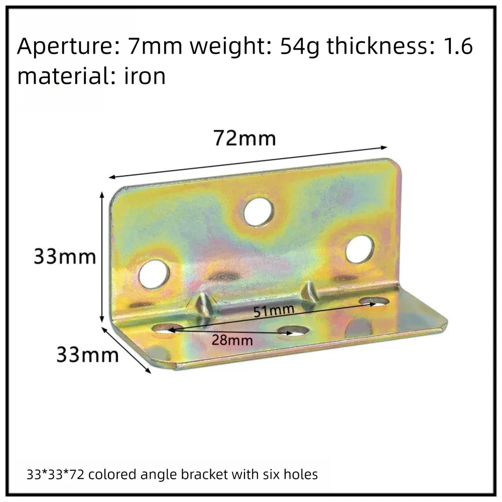 Stainless Steel Corner Bracket, 90-Degree Right Angle Connector, Reinforced L-Shaped Metal Corner Fixing Brace