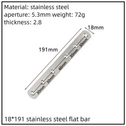 Stainless Steel Corner Bracket, 90-Degree Right Angle Connector, Reinforced L-Shaped Metal Corner Fixing Brace