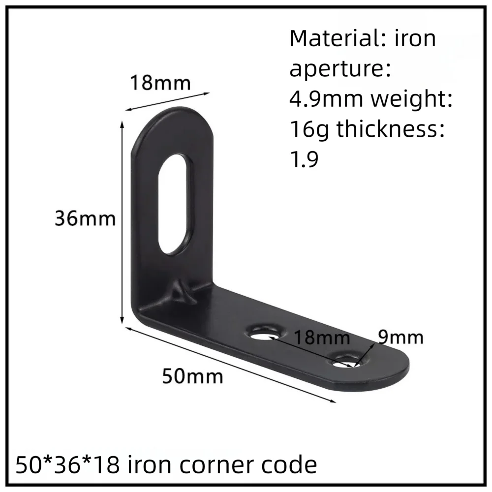 Stainless Steel Corner Bracket, 90-Degree Right Angle Connector, Reinforced L-Shaped Metal Corner Fixing Brace