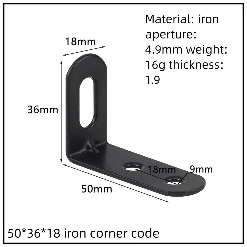 Stainless Steel Corner Bracket, 90-Degree Right Angle Connector, Reinforced L-Shaped Metal Corner Fixing Brace