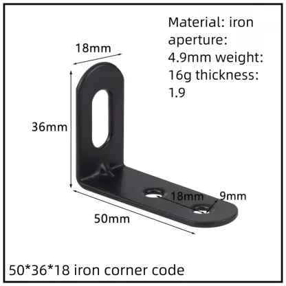 Stainless Steel Corner Bracket, 90-Degree Right Angle Connector, Reinforced L-Shaped Metal Corner Fixing Brace