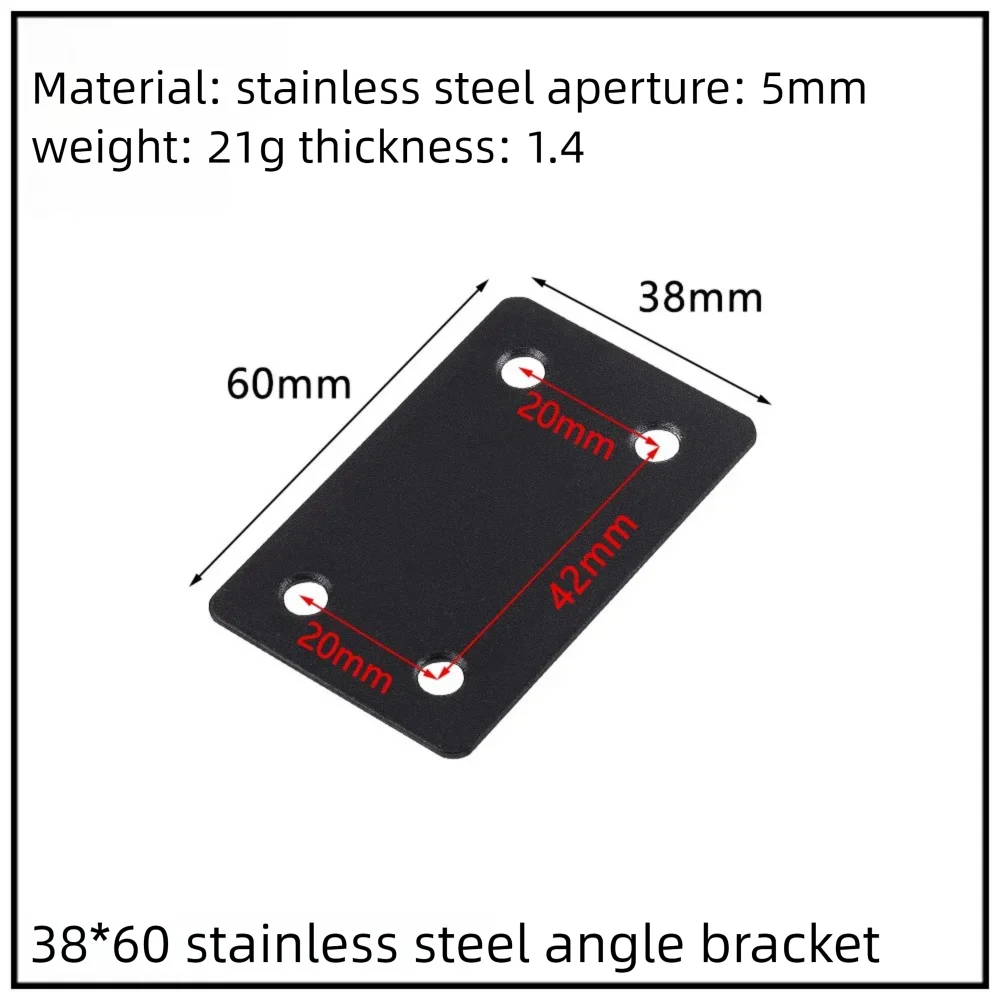 Stainless Steel Corner Bracket, 90-Degree Right Angle Connector, Reinforced L-Shaped Metal Corner Fixing Brace