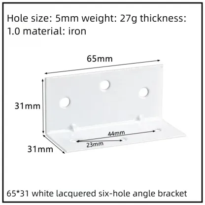 Stainless Steel Corner Bracket, 90-Degree Right Angle Connector, Reinforced L-Shaped Metal Corner Fixing Brace