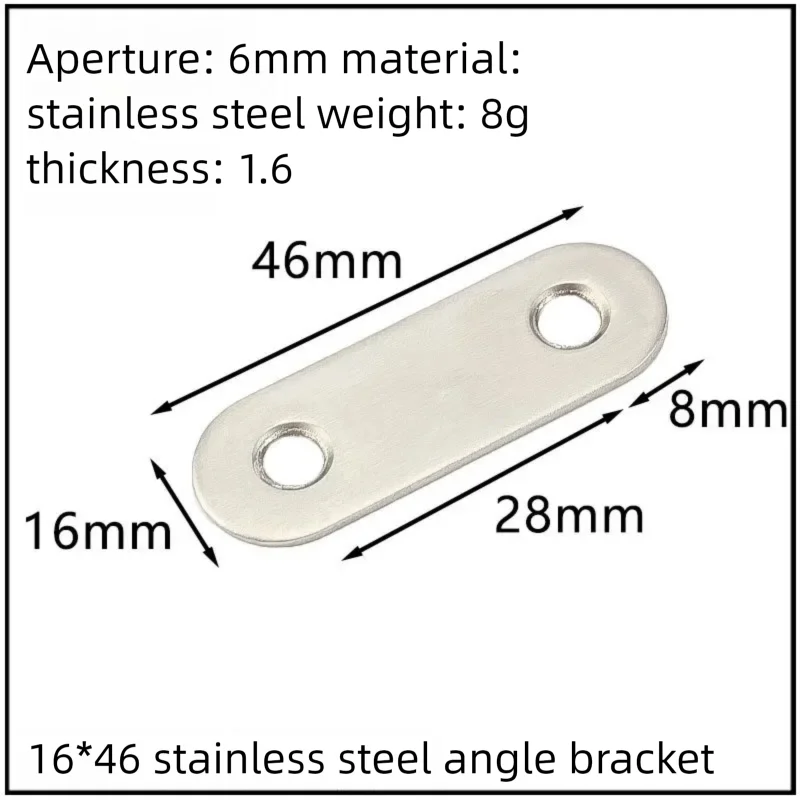 Stainless Steel Corner Bracket, 90-Degree Right Angle Connector, Reinforced L-Shaped Metal Corner Fixing Brace